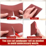 P40–P1000 Sandpaper Roll Set 100mm(approx. 4inch), 5 Rolls - Image 6