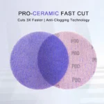 6 Inch High Quality Ceramic Mesh Hook and Loop Sanding Discs 50 Pack