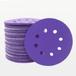 5 Inch 8 Hole Ceramic Hook & Loop Sanding Discs 50 Pack