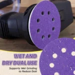 5 Inch 8 Hole Ceramic Hook & Loop Sanding Discs 50 Pack - Image 7