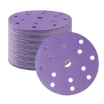 6 Inch 15-Hole Ceramic Hook & Loop Sanding Discs 50 Pack - Image 2