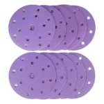 6 Inch 15-Hole Ceramic Hook & Loop Sanding Discs 50 Pack - Image 3