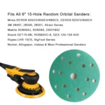 6 Inch 15-Hole Hook and Loop Sanding Discs 50 Pack - Image 7